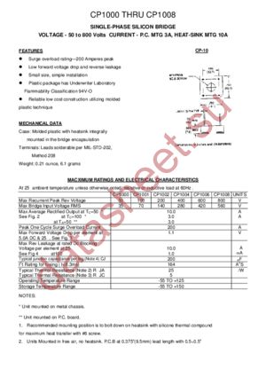 CP1001 datasheet  