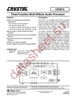 CS4812-KM datasheet  