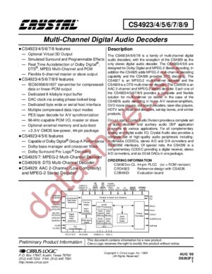 CS4923 datasheet  