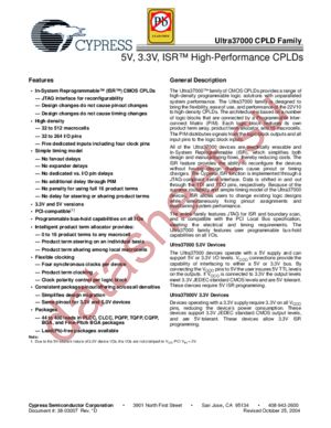 CY37128VP44-100UXC datasheet  