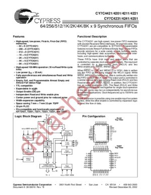 CY7C4241 datasheet  