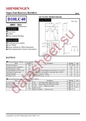 D10LC40 datasheet  