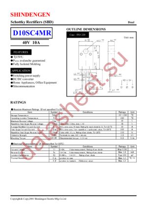 D10SC4MR datasheet  