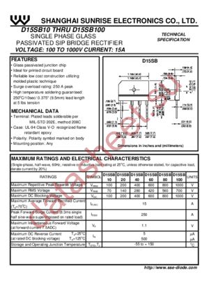 D15SB60 datasheet  