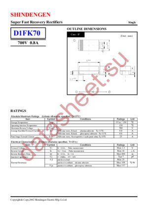 D1FK70 datasheet  