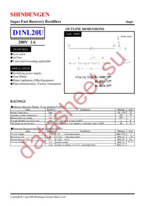 D1NL20U datasheet  