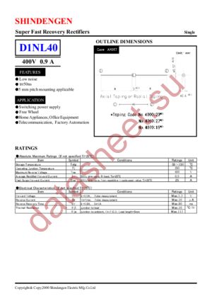 D1NL40 datasheet  