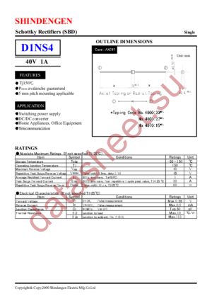 D1NS4 datasheet  