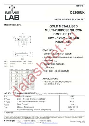 D2208UK datasheet  