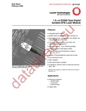 D2500 datasheet  