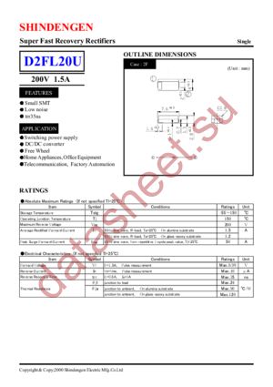 D2FL20U datasheet  