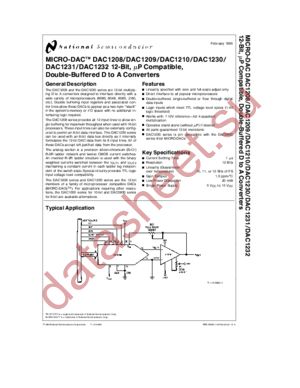 DAC1230 datasheet  