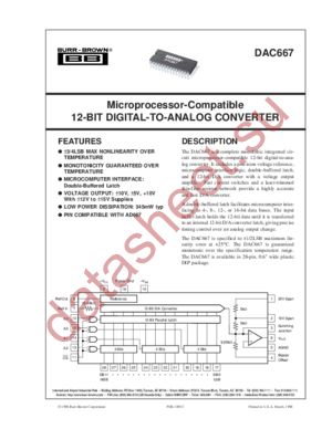 DAC667 datasheet  