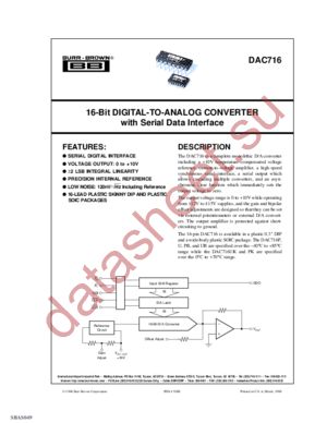 DAC716 datasheet  