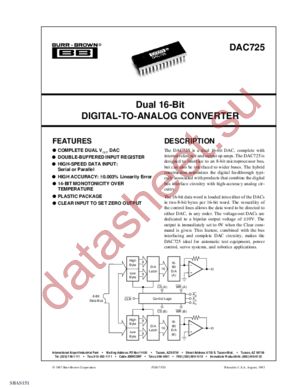DAC725 datasheet  