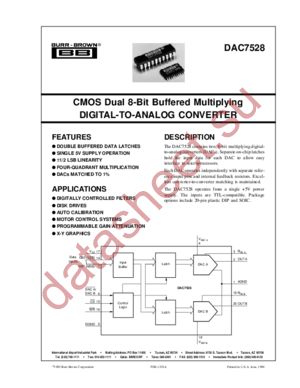 DAC7528UB datasheet  