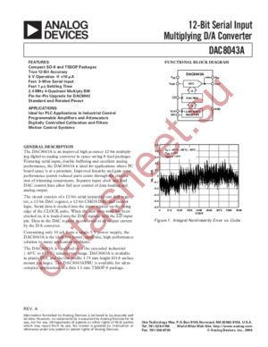 DAC8043A datasheet  