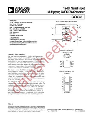DAC8043FZ datasheet  