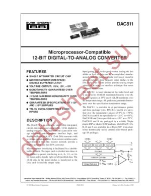 DAC811 datasheet  