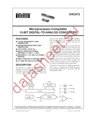 DAC813 datasheet  