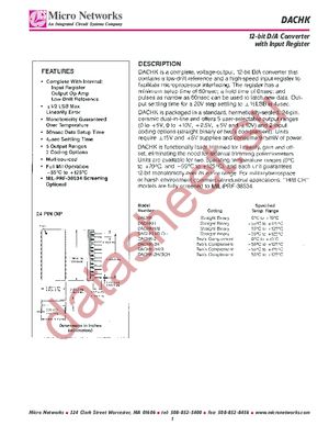 DACHK-2BCH datasheet  