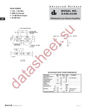 DAML6290 datasheet  