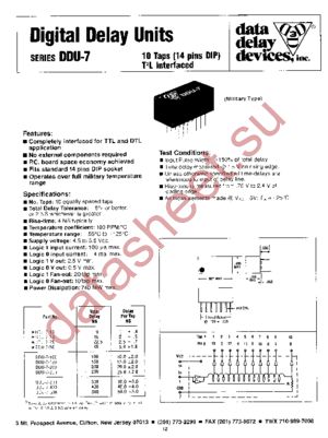 DDU-7-50 datasheet  