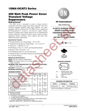 1SMA10CAT3-D datasheet  