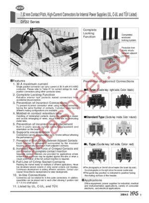 DF22R-3P-7.92DSA datasheet  