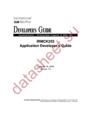 DG-IRMCK203 datasheet  