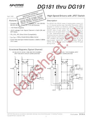 DG188AP/883B datasheet  