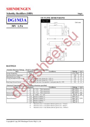 DG1M3A datasheet  
