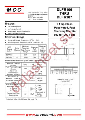 DLFR107 datasheet  