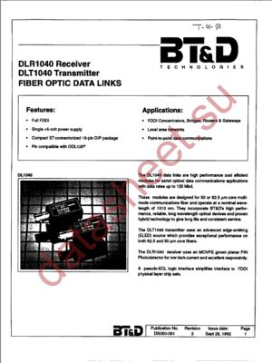 DLR1040-ST-XX datasheet  