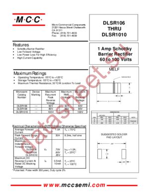 DLSR1010 datasheet  