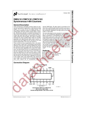 DM74161 datasheet  