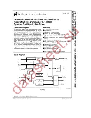 DP8441-40 datasheet  