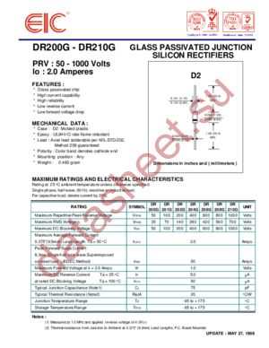 DR208G datasheet  