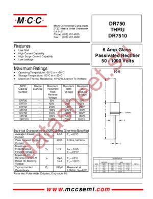 DR750 datasheet  