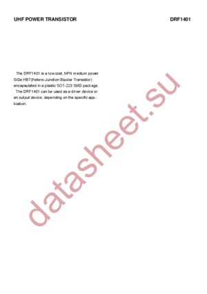 DRF1401 datasheet  