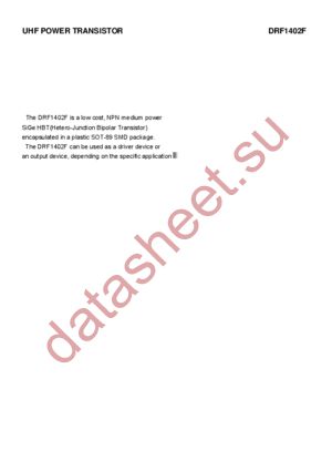 DRF1402F datasheet  