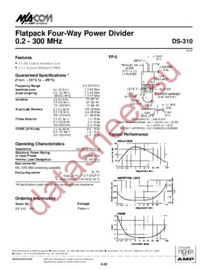 DS-310PIN datasheet  