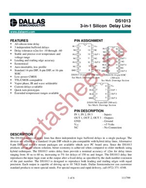 DS1013-70 datasheet  