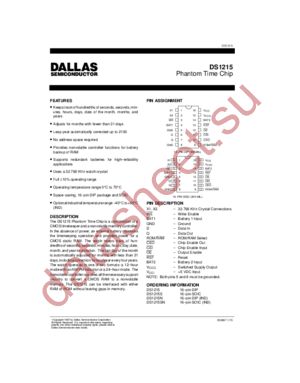 DS1215 datasheet  