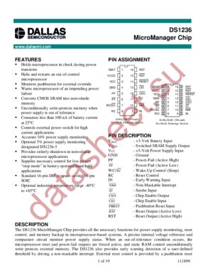 DS1236 datasheet  