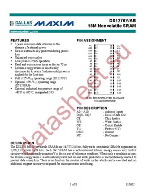 DS1270AB datasheet  