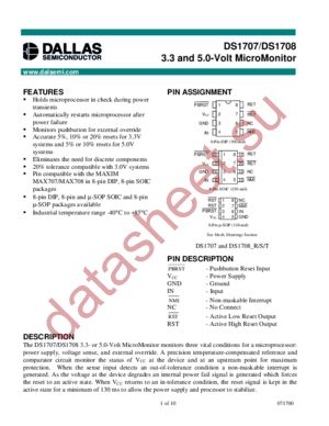 DS1707 datasheet  