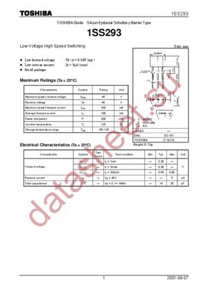 1SS293 datasheet  