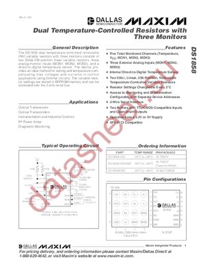 DS1858E-050/T&R datasheet  