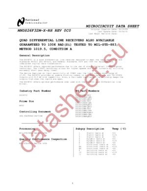 DS26F32MWR-QML datasheet  